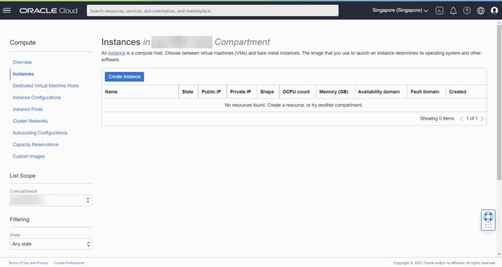 Getting Always Free VPS from Oracle Cloud Free Tier Server 6 Setting up a free VM
