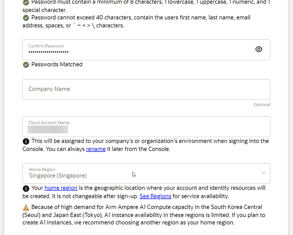 Getting Always Free VPS from Oracle Cloud Free Tier Server 3 Creating username and passowrd