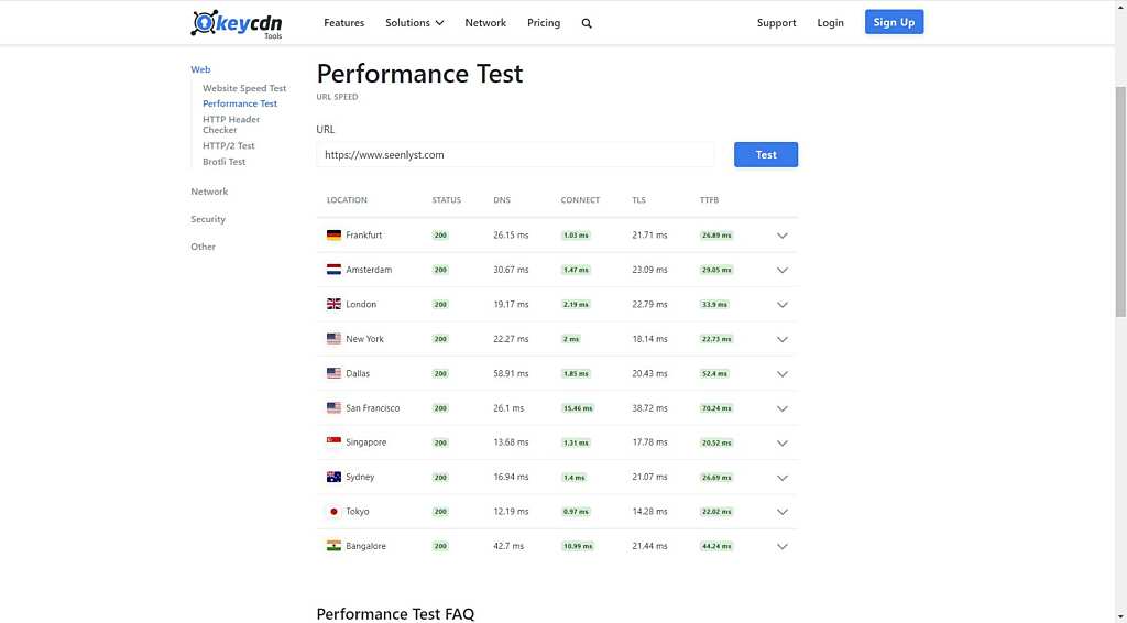 Top 10 Website Page Speed Load Test & Optimization Tool 8 keycdn performance test tool