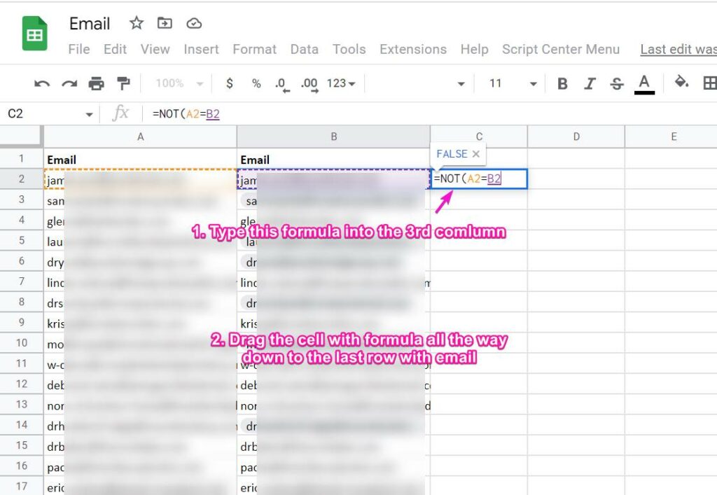 Using Google Sheet People Chip for Free Email Validation 4 Filtering Results with People Chip