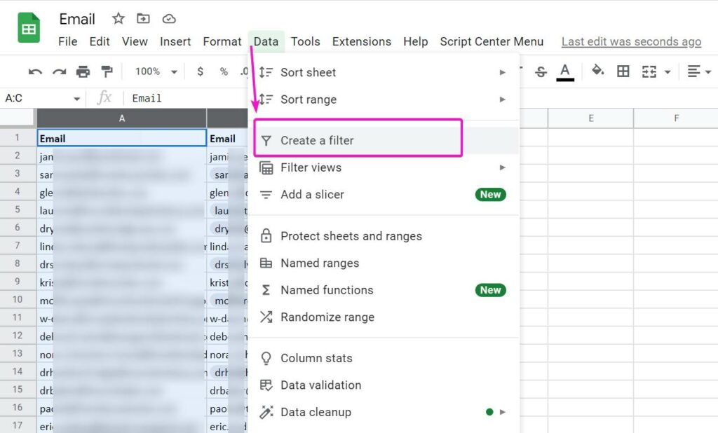 Using Google Sheet People Chip for Free Email Validation 5 Sorting Results in Google Sheet